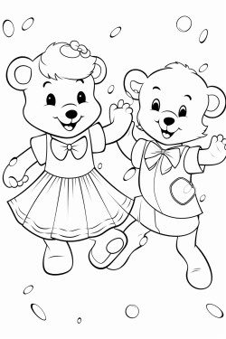 kids dancing with their teddy bears