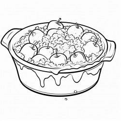 apple crisp a simple dessert with sliced apples baked under a crumbly oat topping