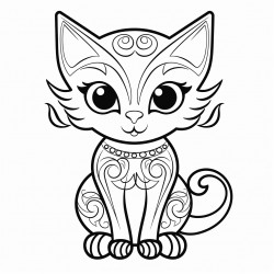 gato kolorowanka