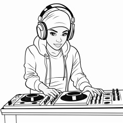 a female dj