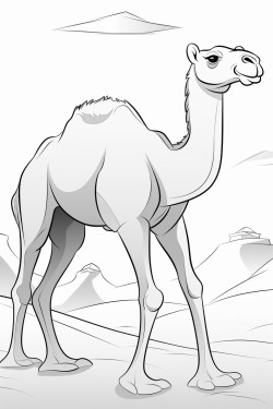 camel in the desert