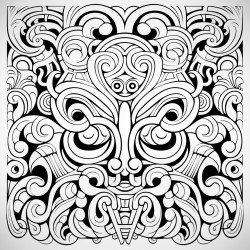 maori tattoo moko pattern