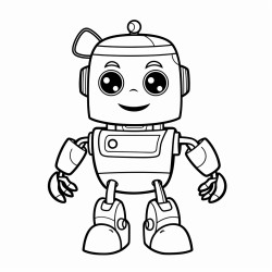 robot halloween simple