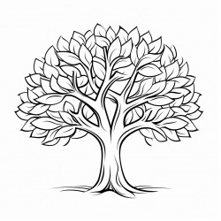 tree with wide leaves