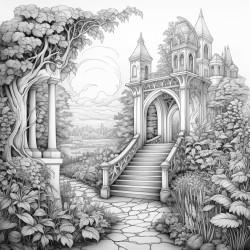archway leading to a garden