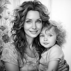 mother and son