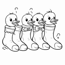socks with rubber ducks on them