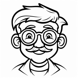 hombre calvo con lentes filosofo