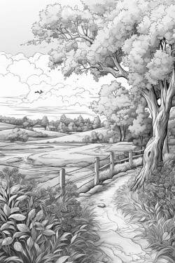 forks background road