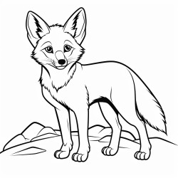 a cute icelandic coyote