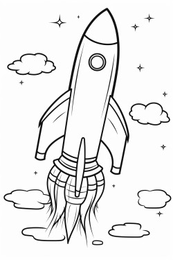 rocket during launch