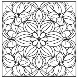 geometric floral pattern