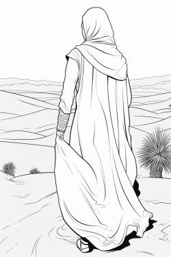 coloriage dune lettre en arabe