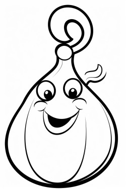 image of a castanet in a coloring book page