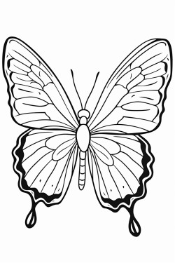 male buttefly flying in stary sky
