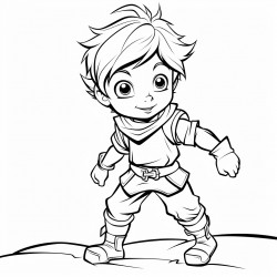 picture of a brave kid