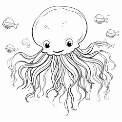 a underwater world filled with friendly jellyfish