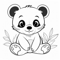 a cute baby panda