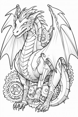 steampunk dragon