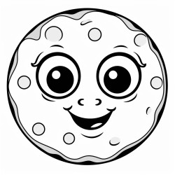 cookie with googly eyes instead of chocolate chips
