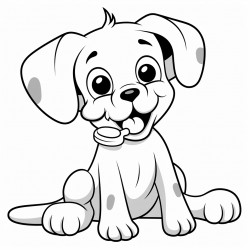 dog eating bone