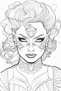 a super villain with orange hair and yellow and vibrant orange and she is light skin