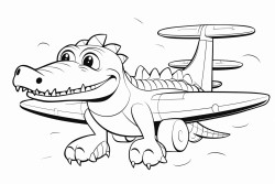an alligator shaped airplane