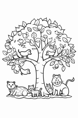 onservacin como un rbol un contenedor de reciclaje o animales en su hbitat natural
