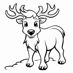 a cute icelandic elk