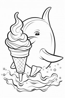 dolphing with icecream