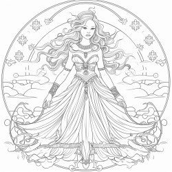 goddes of tides and seasons full body