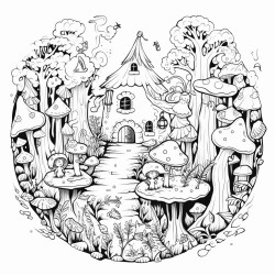 campers imagining a magical forest filled with fairies and hidden treasure