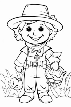 a cute scarecrows