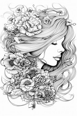 coloring book artistic image of tesettrl 3 tatli kz ocuu piknik yapyor tatli sofra bezi trk van kahvalts orman sincap
