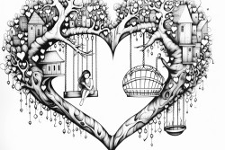sad swing heart night