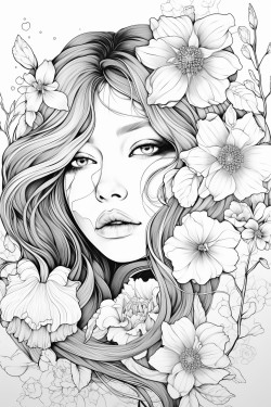 mulher colhendo flores no jardim