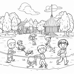 kids play in the park