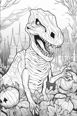 dinosaur in halloween