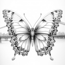 butterfly in route from new york to sydney