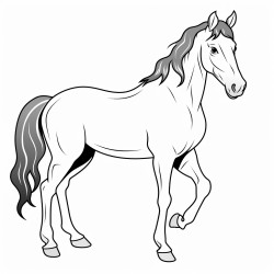 a horse