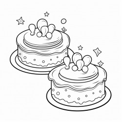 peanut butter cakes decorated with candy pieces