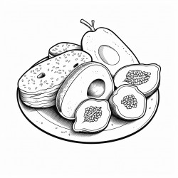 sliced avocado with a sprinkle of everything bagel seasoning snacks food