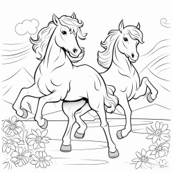 horses dancing