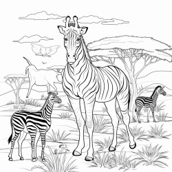 african animal scene