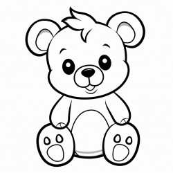 a cute teddy bear