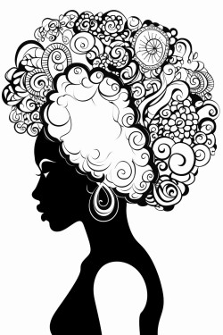 black woman silhouette