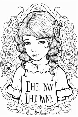 coloring page of the quote i will never have this version of me again let me slow down and be with her