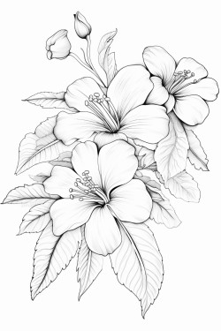 flower coloring book