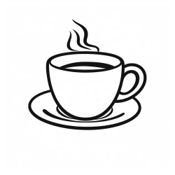 coffee  bold  easy coloring pages