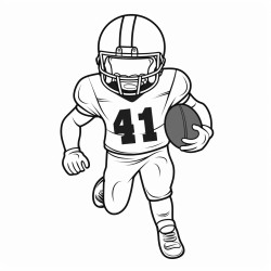 football player number 14